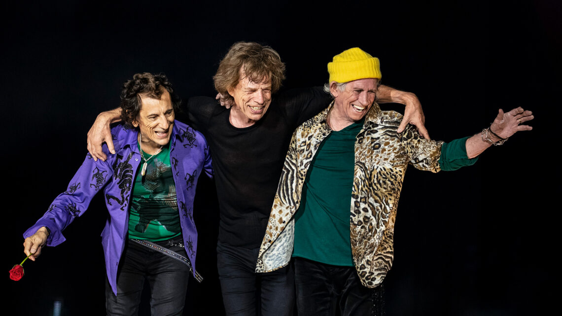 Mick Jagger, Keith Richards und Ronnie Wood spielen das letzte Konzert ihrer „SIXTY“-Europa-Jubiläumstour am 3. August 2022 in der Berliner Waldbühne