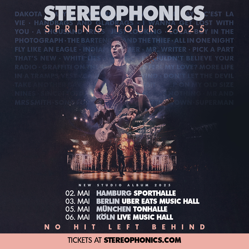 Stereophonics starten 2025 ihre erste Europatournee seit 5 Jahren