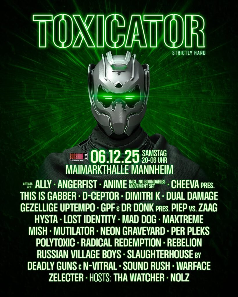 TOXICATOR – Das größte Festival der „Harder Styles“ in Süddeutschland feiert Jubiläum